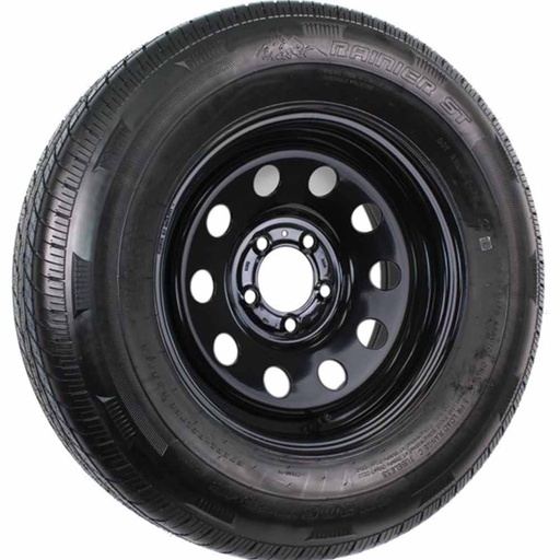 [250835] Tire and Wheel 205/75 R15 5on5 Black Mod